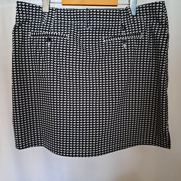 NVO by LANCTÔT women SKORT Sz 16 ACTIVWEAR LEISUREWEAR WORK PREPPY HOUNDSTOOTH - Picture 5 of 15